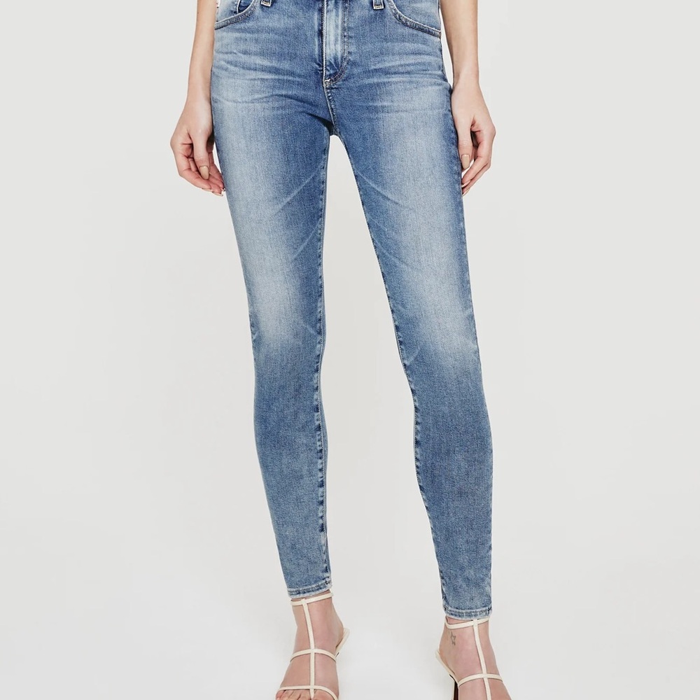 AG Adriano Goldschmied Light Blue Skinny Jeans Size 24R